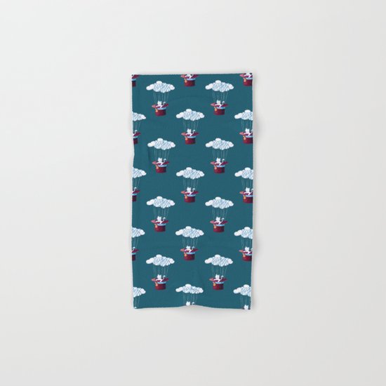 Traveler Cat Pattern Hand & Bath Towel