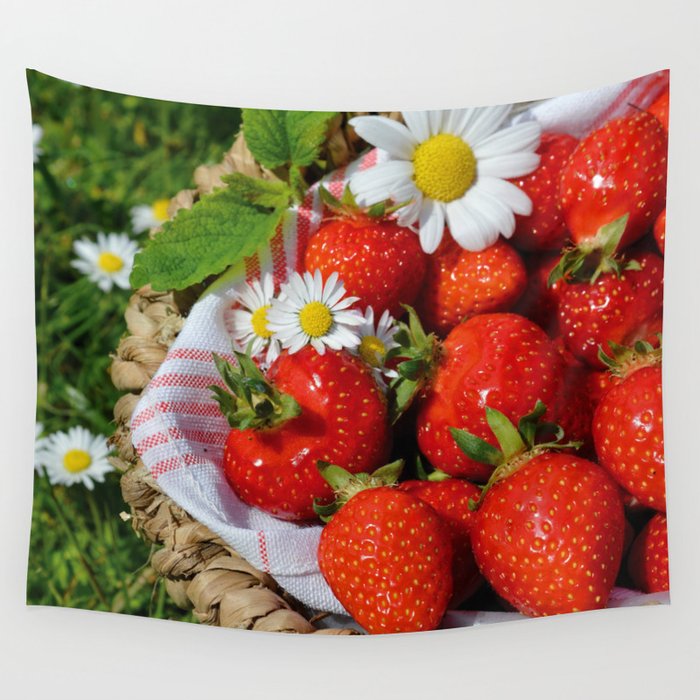 Strawberry tapestry outlet