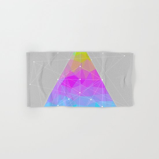 The Dots Will Somehow Connect (Geometric Pyramid) Hand & Bath Towel