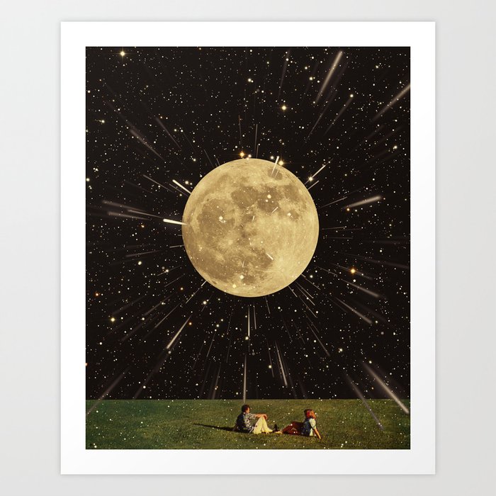 We own the moon Art Print