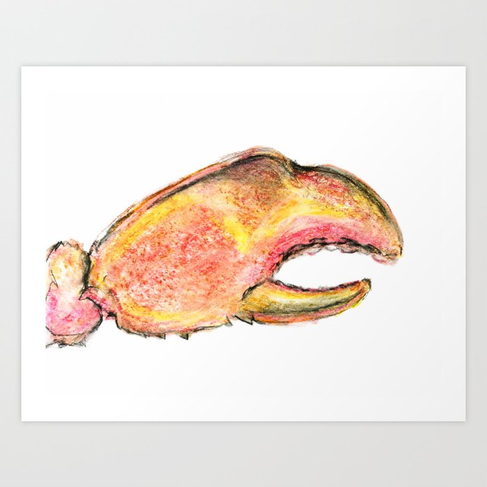 Lobster Claw Art Print By Themackinlaymakery Society6
