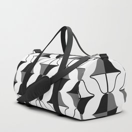 Whale Song Midcentury Arches Monochrome Duffle Bag