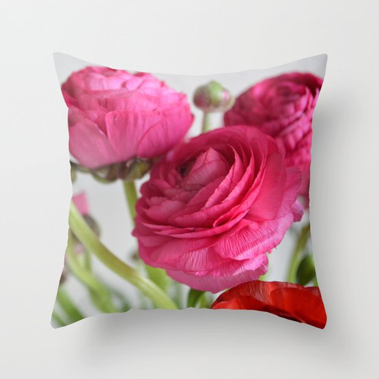 Ranunculus Throw Pillow