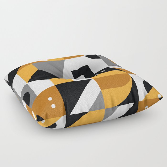 Abstract Minimalist Seamless Geometry Pattern Floor Pillow