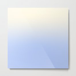 CLOUDY SKIES - Minimal Plain Soft Mood Color Blend Prints Metal Print | Ombre, Simple, Plain, Gradient, Abstract, Bokeh, Soft, Color, Baby, Graphicdesign 