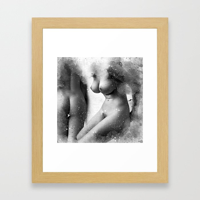 Two Naked Women Framed Art Print
