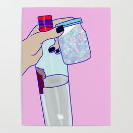 Digital art vodka Poster