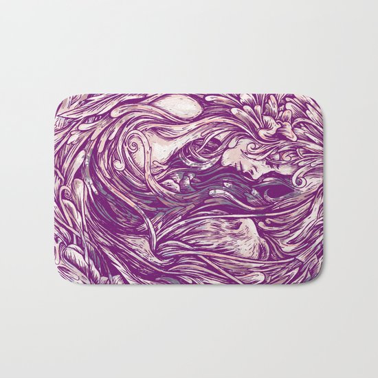 Beauty and the beard Bath Mat