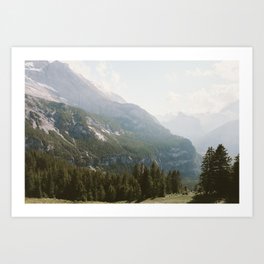 A Switzerland Mountain Valley - Landscape Photography Art Print