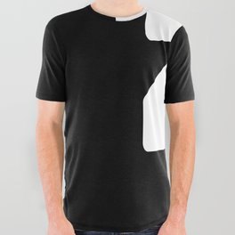 z (White & Black Letter) All Over Graphic Tee