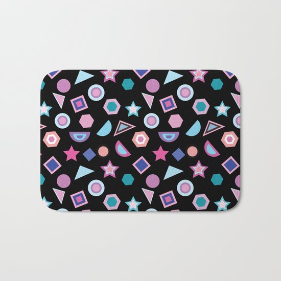 Geometric Pattern V Bath Mat