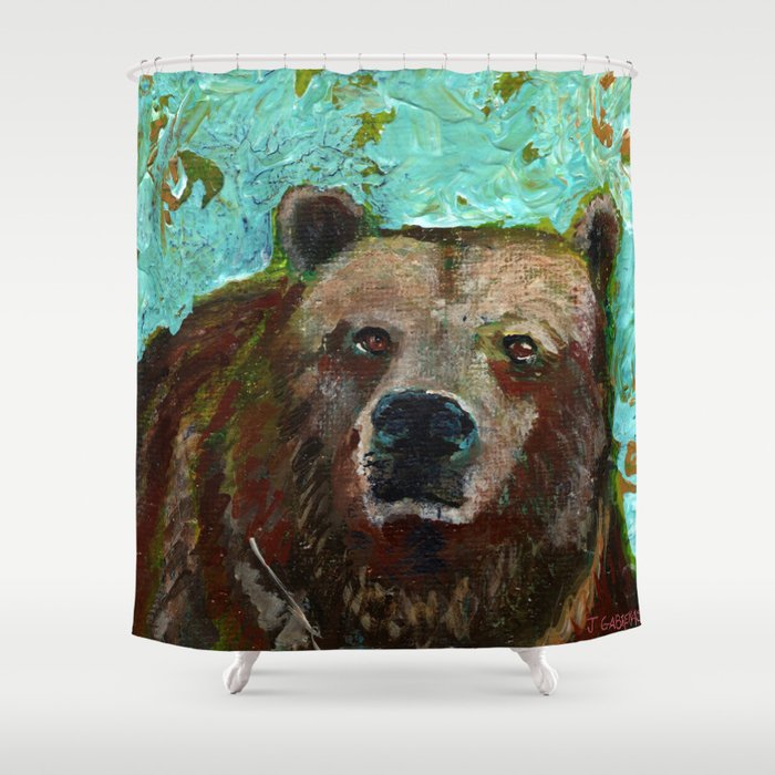 The Bear Guide Shower Curtain