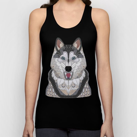 Happy Husky Unisex Tank Top