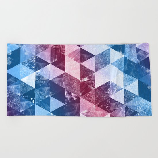 Abstract Geometric Background #8 Beach Towel