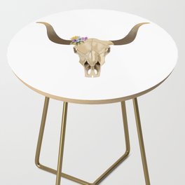 Skull in Springtime Side Table