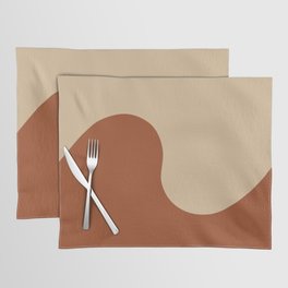 Caramel Syrup Wave Swirl Placemat