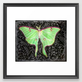 Lunar Moth Framed Art Print