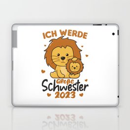 I Will Be Big Sister 2023 For Siblings Laptop Skin