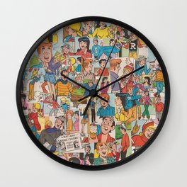 Archie Comics Collage #2 Wall Clock