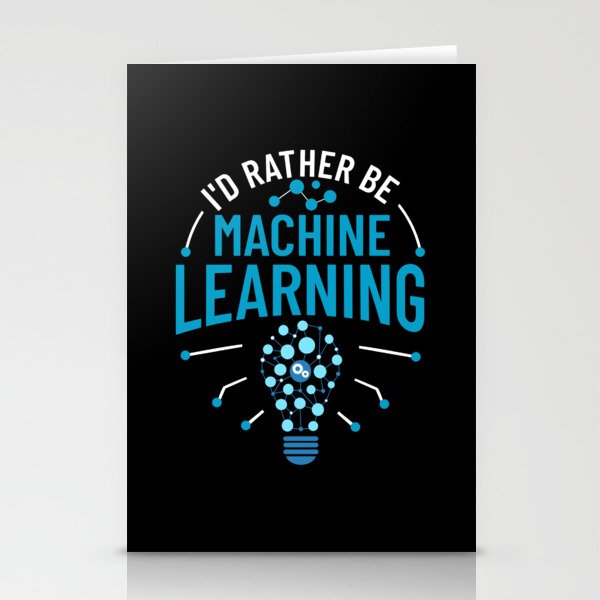Machine Learning Engineering Algorithm AI Beginner Stationery Cards