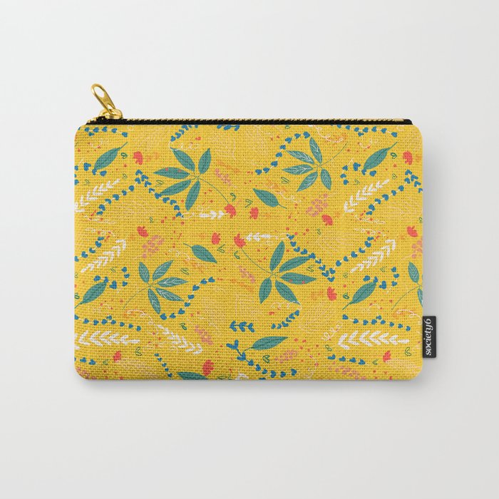 Cute Floral Pattern Carry-All Pouch