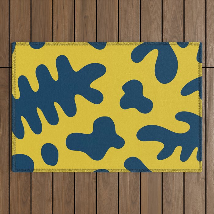 Abstract minimal shape pattern 14 Outdoor Rug