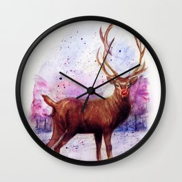 .Rudolph Wall Clock