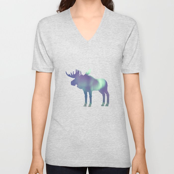 Moose aurora V Neck T Shirt