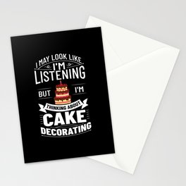 Cake Decorating Baker Ideas Beginner Stationery Card