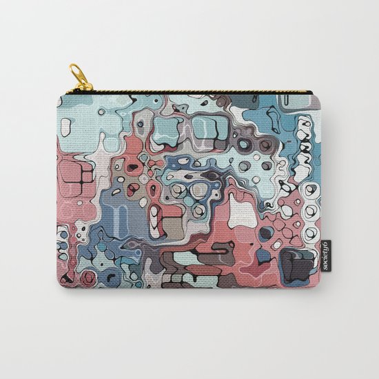 Chaotic Colorful Abstract Carry-All Pouch