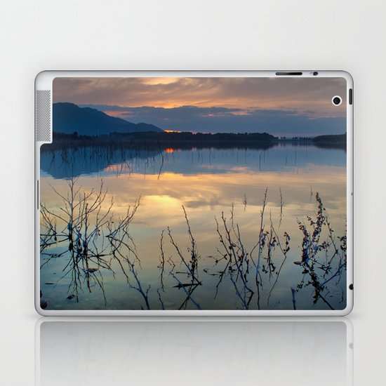 Clouds on the pink water Laptop & iPad Skin