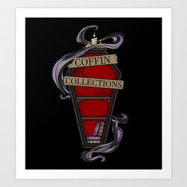 The Coffin Collection Art Print