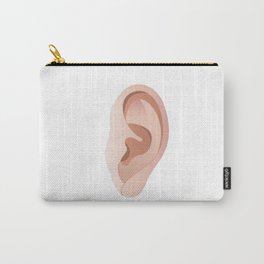 Ear Carry-All Pouch | Vibration, Humanbody, Ear, Head, People, Illustration, Face, Profile, Communication, Audio 
