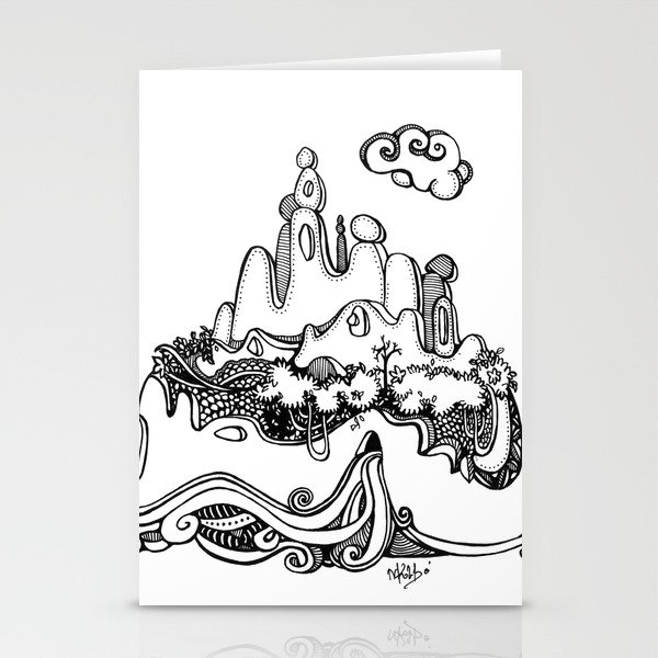 Lonely mountain Stationery Cards