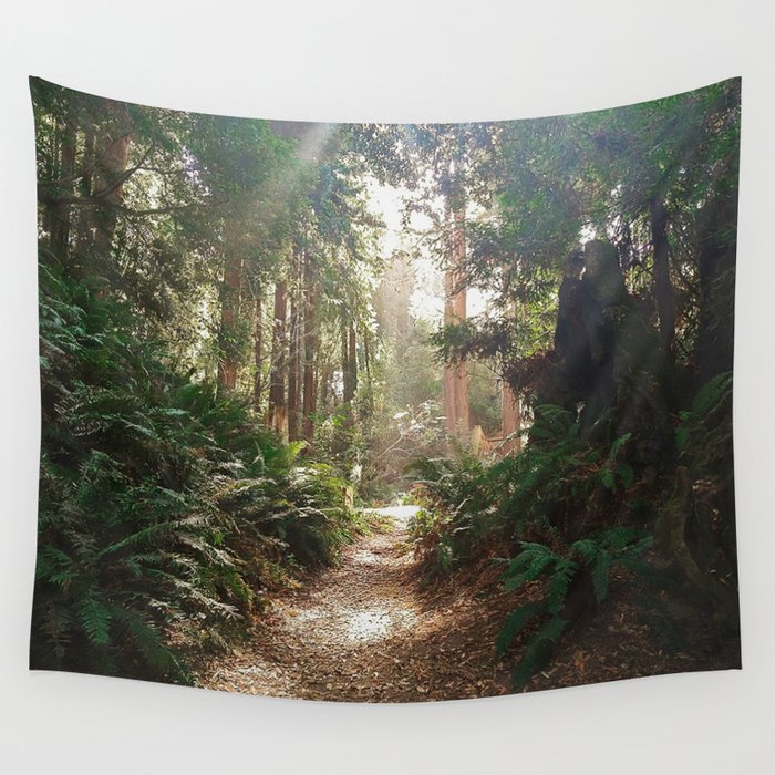 Redwood Pathway Wall Tapestry