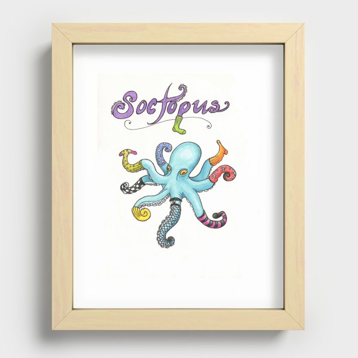 Soctopus Recessed Framed Print