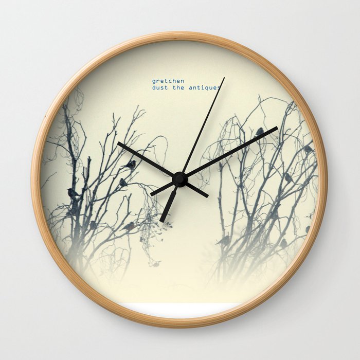 gretchen, dust the antiques Wall Clock