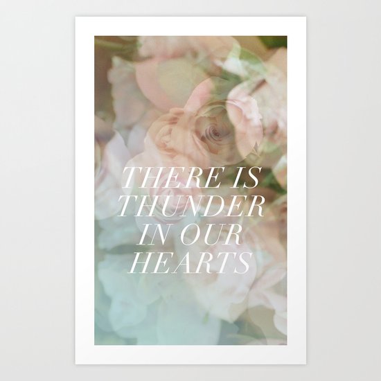 thunder roses Art Print