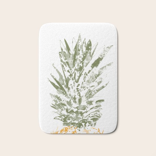 Pineapple Crown Bath Mat