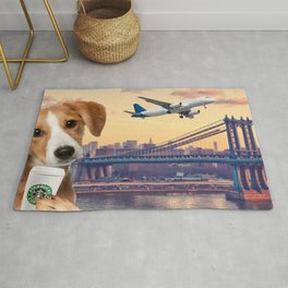 Bree in New York Rug | Funny, Collage, Photo 