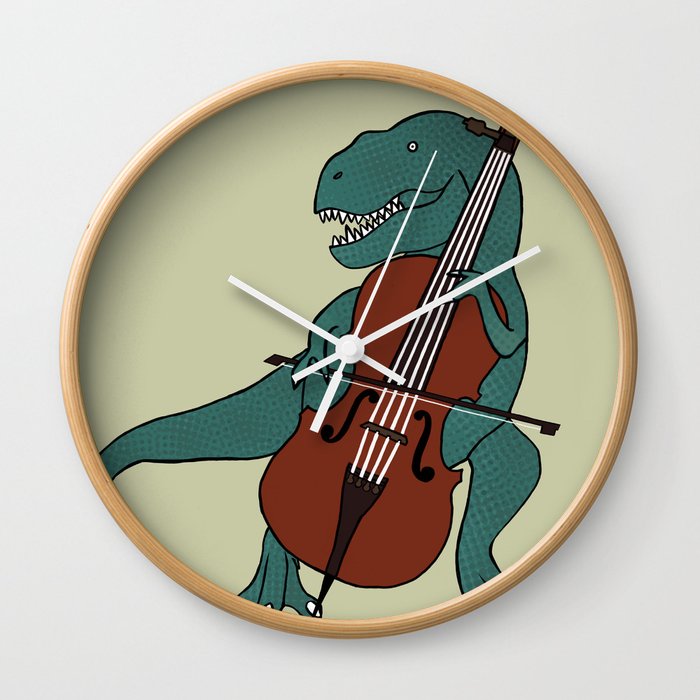 T-Rex Double Bass Wall Clock