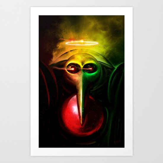 Sachiel the Risen. 3rd Angel of Evangelion Digital Painting Art Print