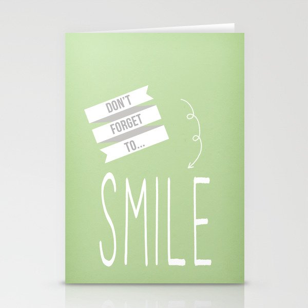 Don't Forget to Smile Stationery Cards