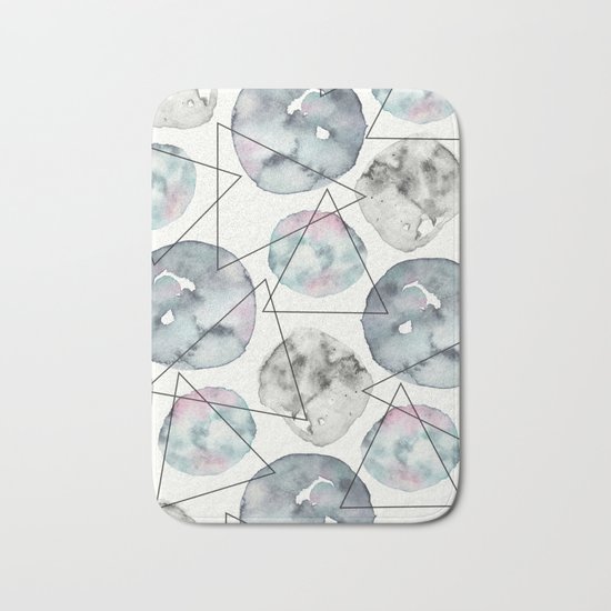 Orbiting Asteroid Pattern Bath Mat