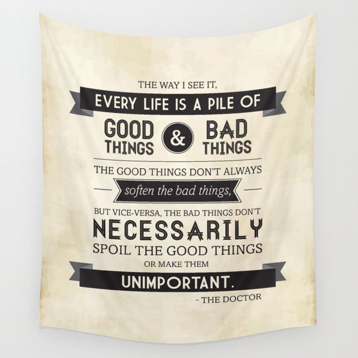 Good Things Bad Things Wall Tapestry By Victoriaspahn Society6