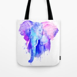 Elephant Watercolor, Animal Watercolor, Watercolor Art Tote Bag