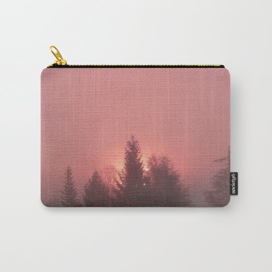 Sunrise on a foggy morning Carry-All Pouch