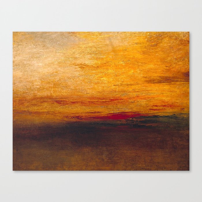 William Turner - Sunset Canvas Print