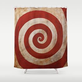 Sideshow Carnival Spiral  Shower Curtain