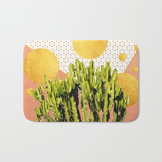 Cactus Dream #society6 #decor #buyart Bath Mat